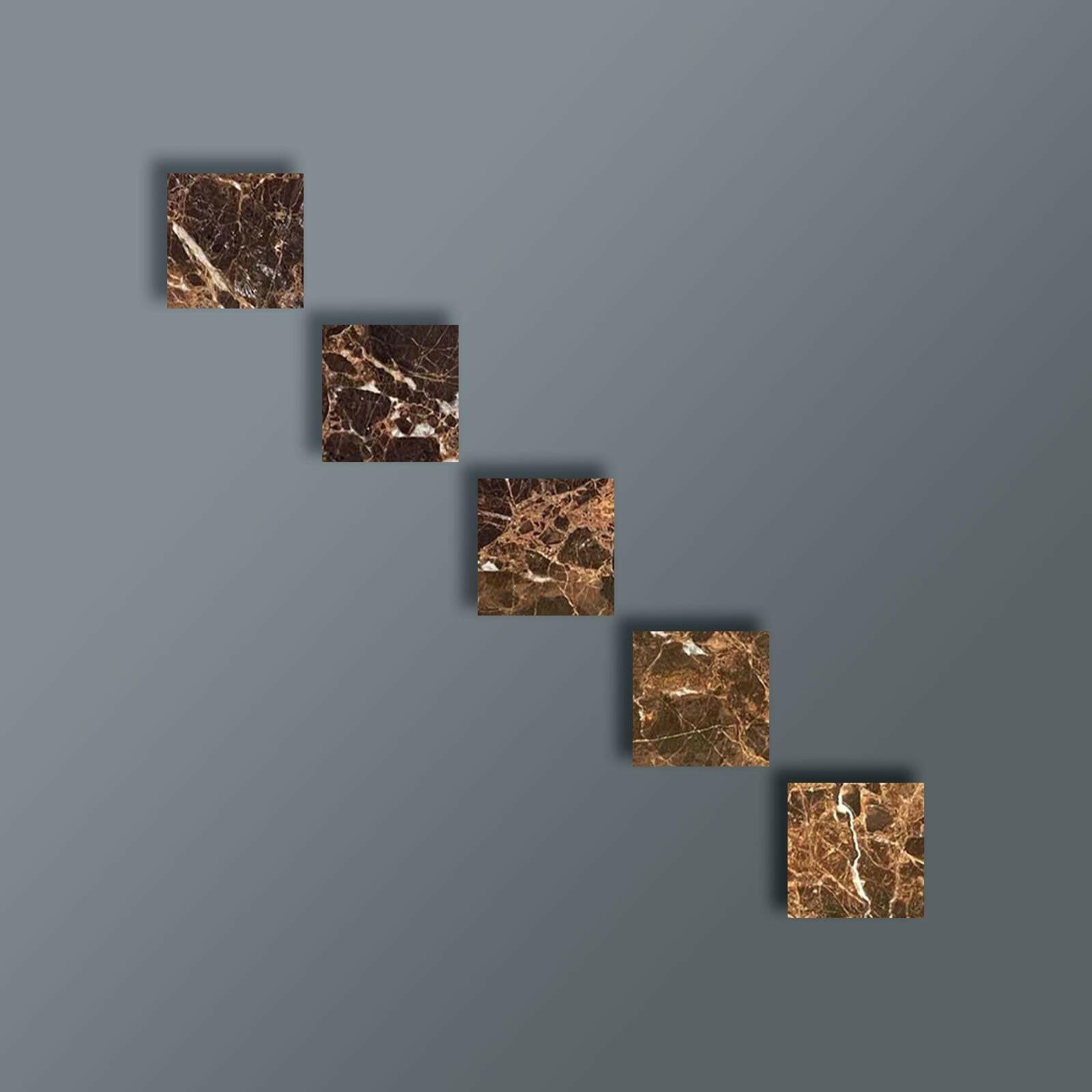 Special Cut | 3x3 Emperador Dark Marble Polished Tile Special Cut | 3x3 Emperador Dark Marble Polished Tile - American Tile Depot