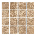 Special Cut | 3x3 Emperador Light Marble Polished Tile Special Cut | 3x3 Emperador Light Marble Polished Tile - American Tile Depot