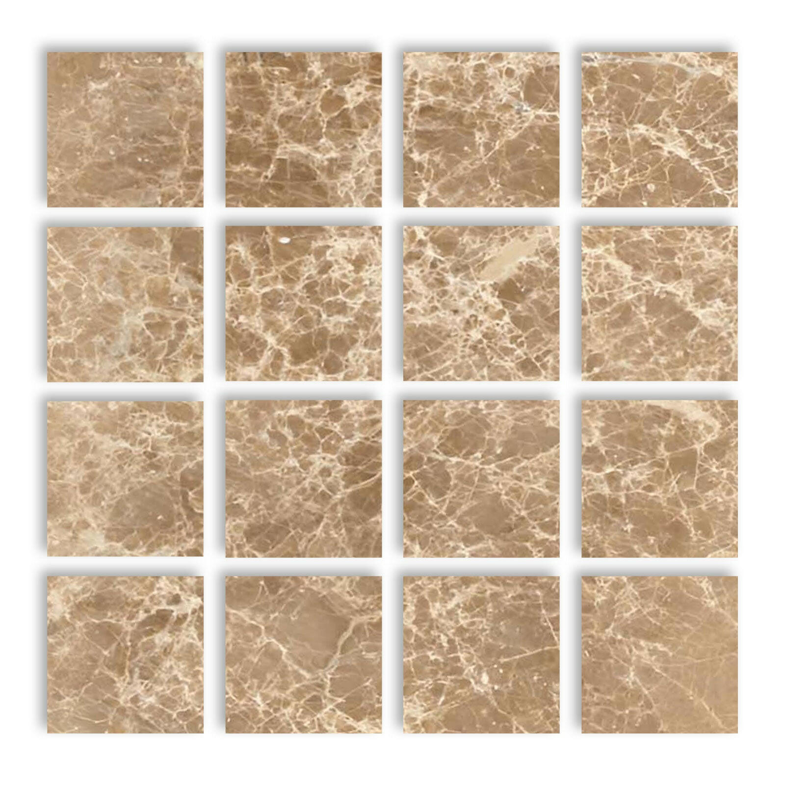 Special Cut | 3x3 Emperador Light Marble Polished Tile Special Cut | 3x3 Emperador Light Marble Polished Tile - American Tile Depot