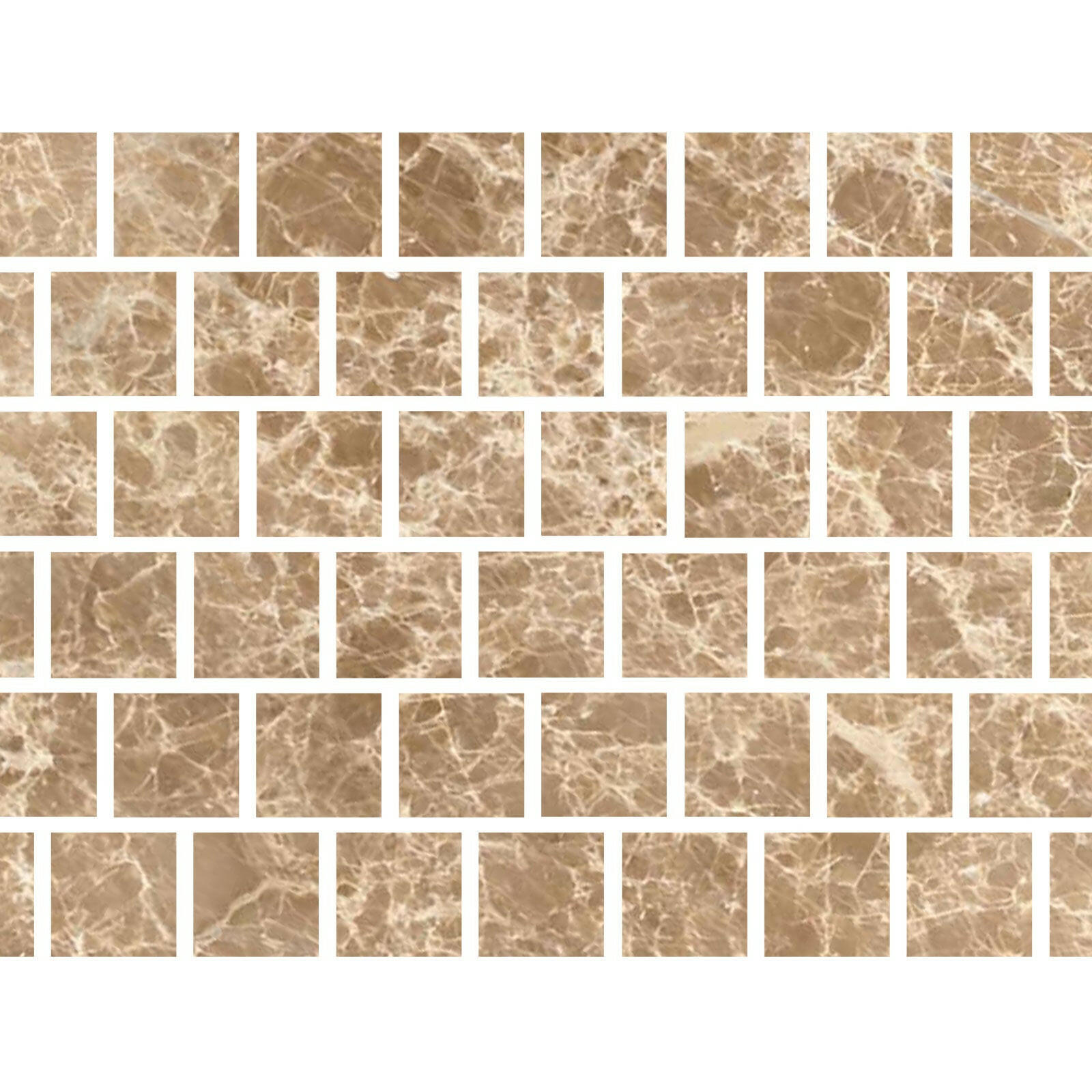 Special Cut | 3x3 Emperador Light Marble Polished Tile Special Cut | 3x3 Emperador Light Marble Polished Tile - American Tile Depot