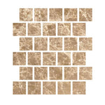 Special Cut | 3x3 Emperador Light Marble Polished Tile Special Cut | 3x3 Emperador Light Marble Polished Tile - American Tile Depot