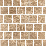 Special Cut | 3x3 Emperador Light Marble Polished Tile Special Cut | 3x3 Emperador Light Marble Polished Tile - American Tile Depot