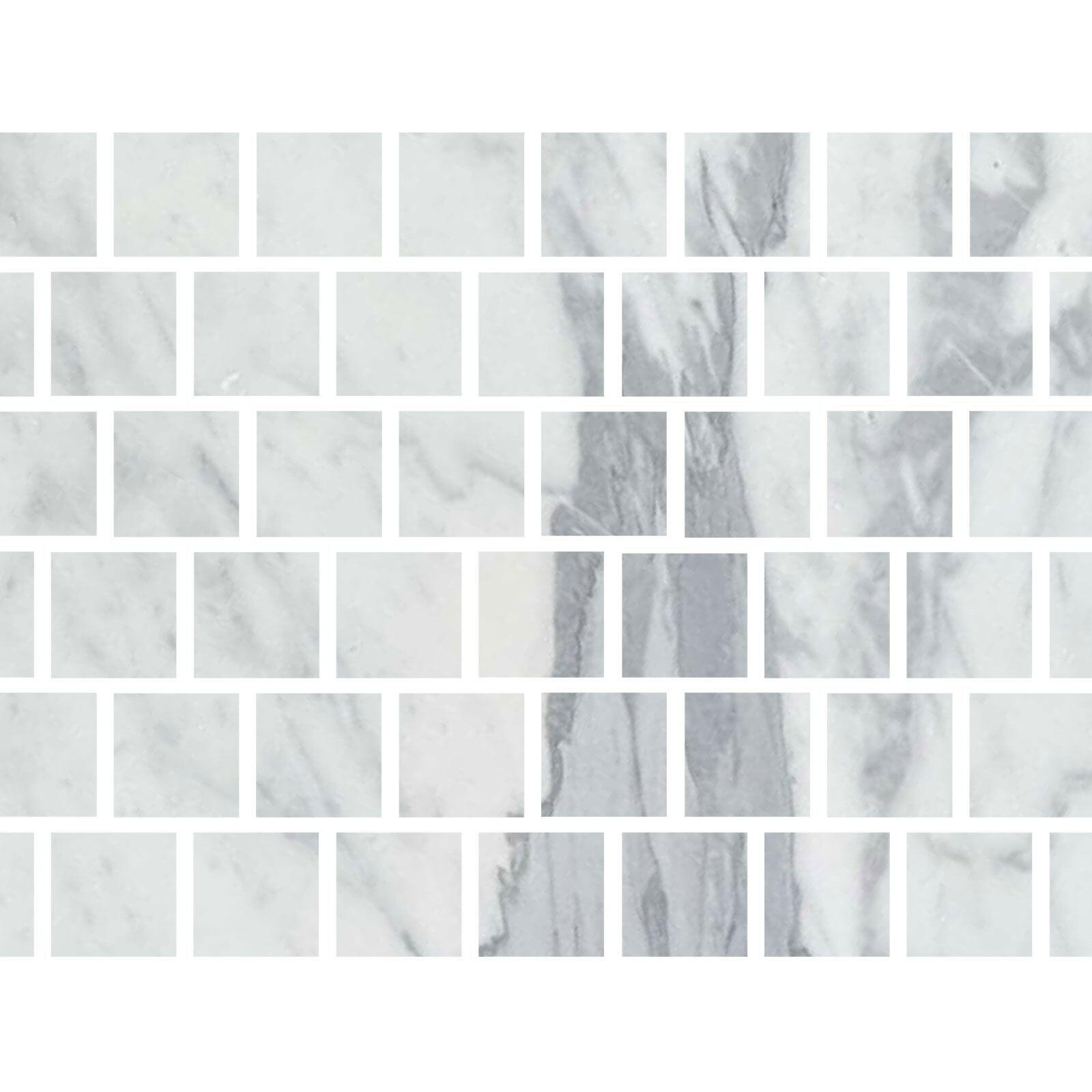Special Cut | 3x3 Italian Statuary White Marble Honed Tile Special Cut | 3x3 Italian Statuary White Marble Honed Tile - American Tile Depot