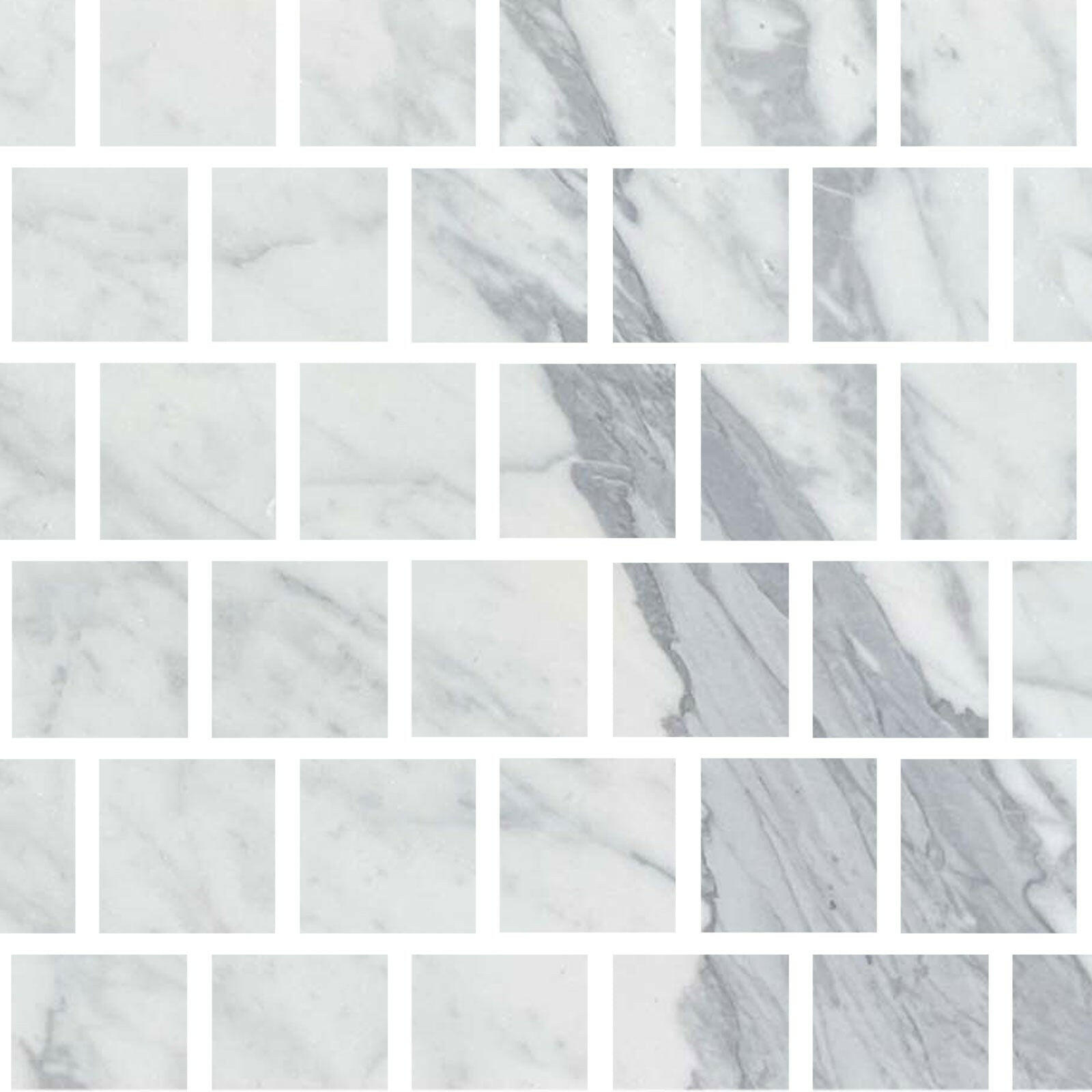 Special Cut | 3x3 Italian Statuary White Marble Honed Tile Special Cut | 3x3 Italian Statuary White Marble Honed Tile - American Tile Depot