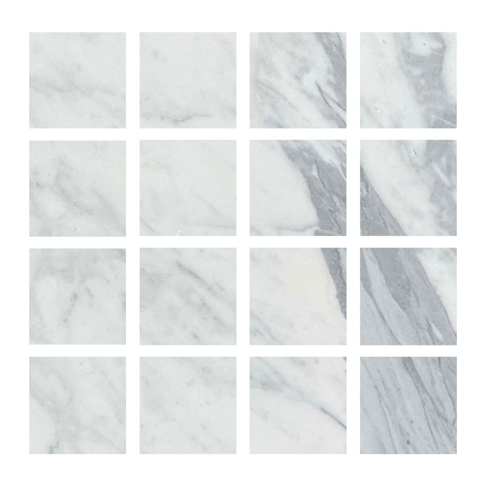 Special Cut | 3x3 Italian Statuary White Marble Polished Tile Special Cut | 3x3 Italian Statuary White Marble Polished Tile - American Tile Depot