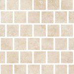 Special Cut | 3x3 Ivory Travertine Filled & Honed Tile Special Cut | 3x3 Ivory Travertine Filled & Honed Tile - American Tile Depot
