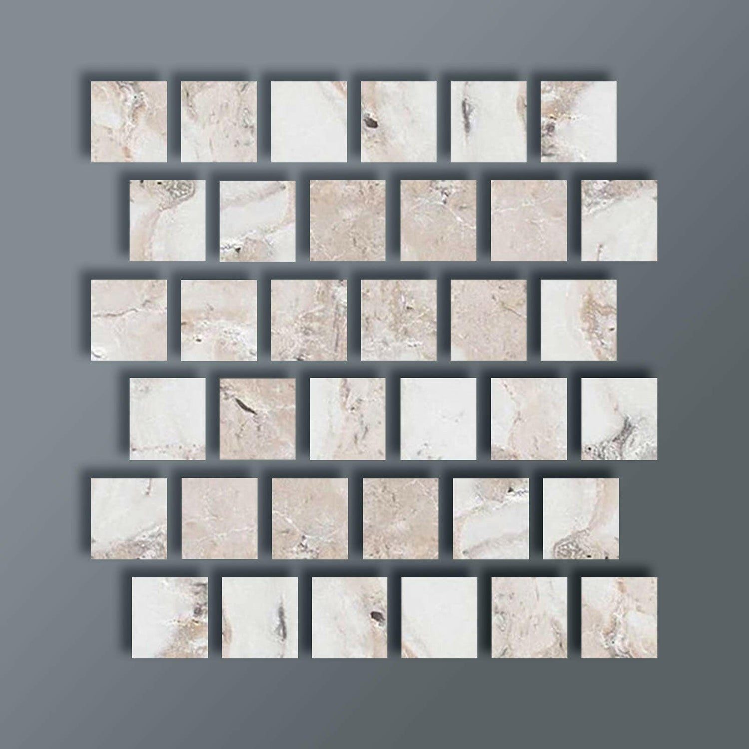 Special Cut | 3x3 Malibu Travertine Filled & Honed Tile Special Cut | 3x3 Malibu Travertine Filled & Honed Tile - American Tile Depot