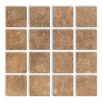 Special Cut | 3x3 Noce Travertine Filled & Honed Tile Special Cut | 3x3 Noce Travertine Filled & Honed Tile - American Tile Depot