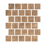 Special Cut | 3x3 Noce Travertine Filled & Honed Tile Special Cut | 3x3 Noce Travertine Filled & Honed Tile - American Tile Depot