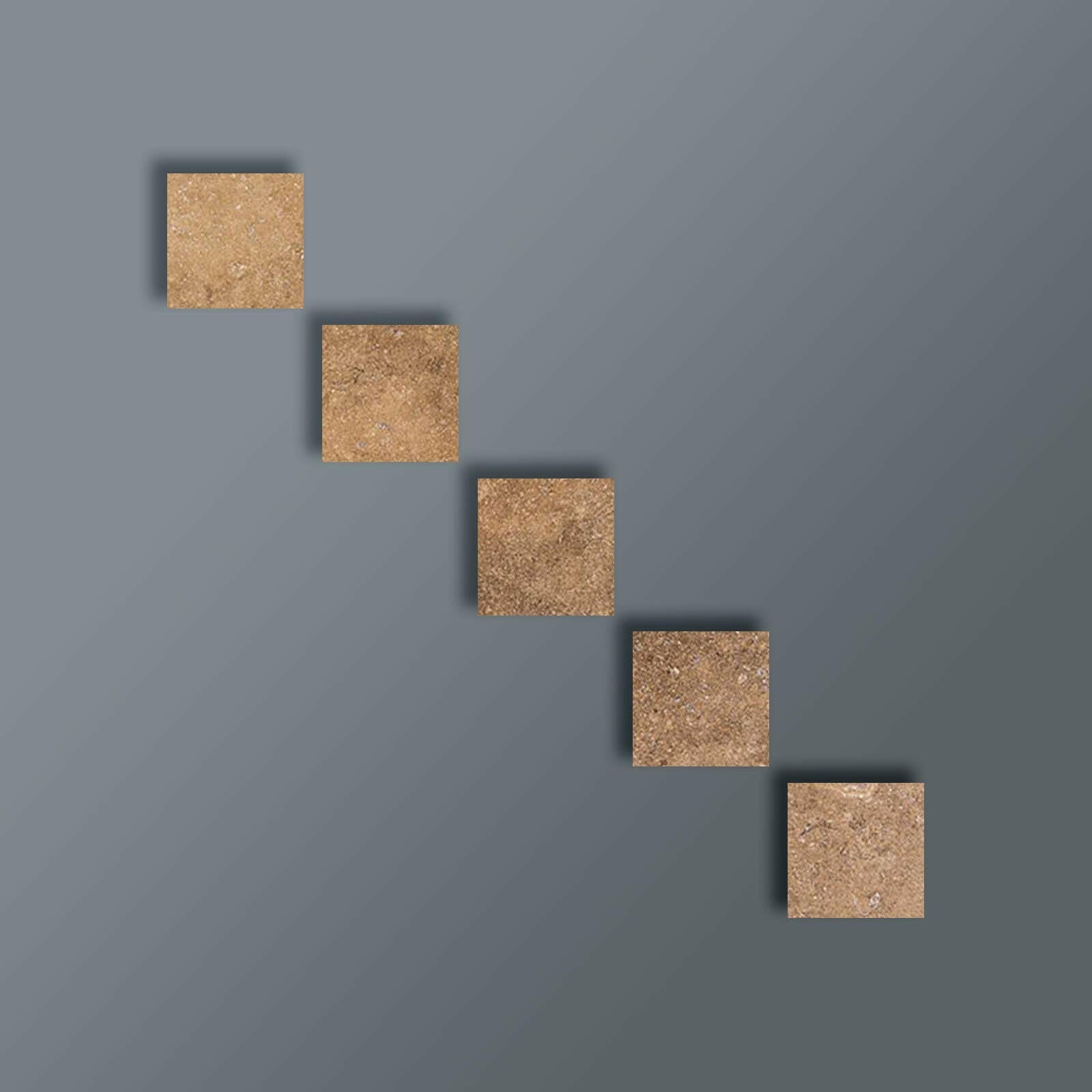 Special Cut | 3x3 Noce Travertine Filled & Honed Tile Special Cut | 3x3 Noce Travertine Filled & Honed Tile - American Tile Depot