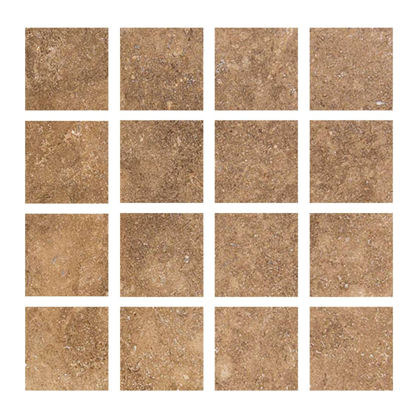 Special Cut | 3x3 Noce Travertine Filled & Honed Tile Special Cut | 3x3 Noce Travertine Filled & Honed Tile - American Tile Depot