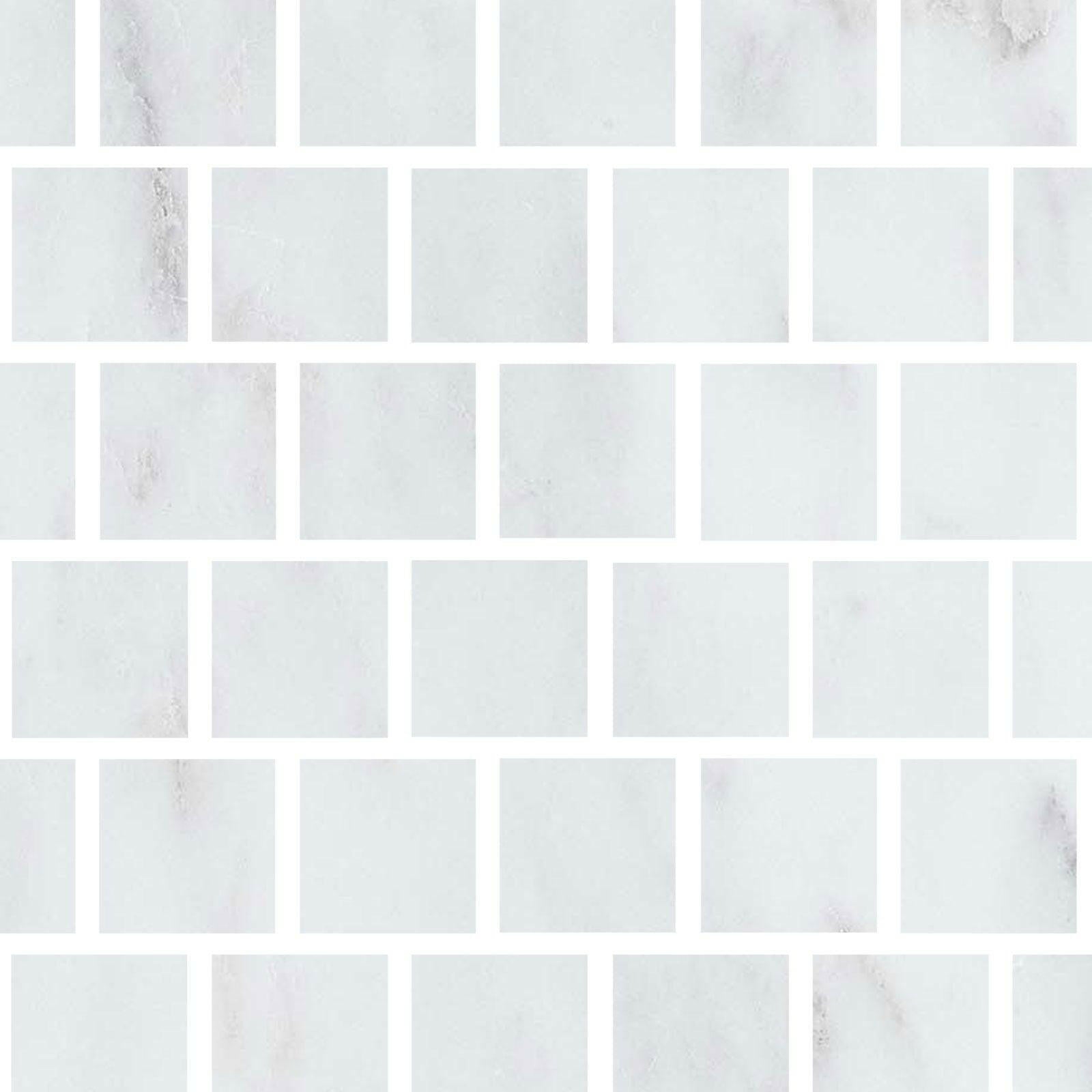 Special Cut | 3x3 Oriental White / Asian Statuary Marble Honed Tile Special Cut | 3x3 Oriental White / Asian Statuary Marble Honed Tile - American Tile Depot