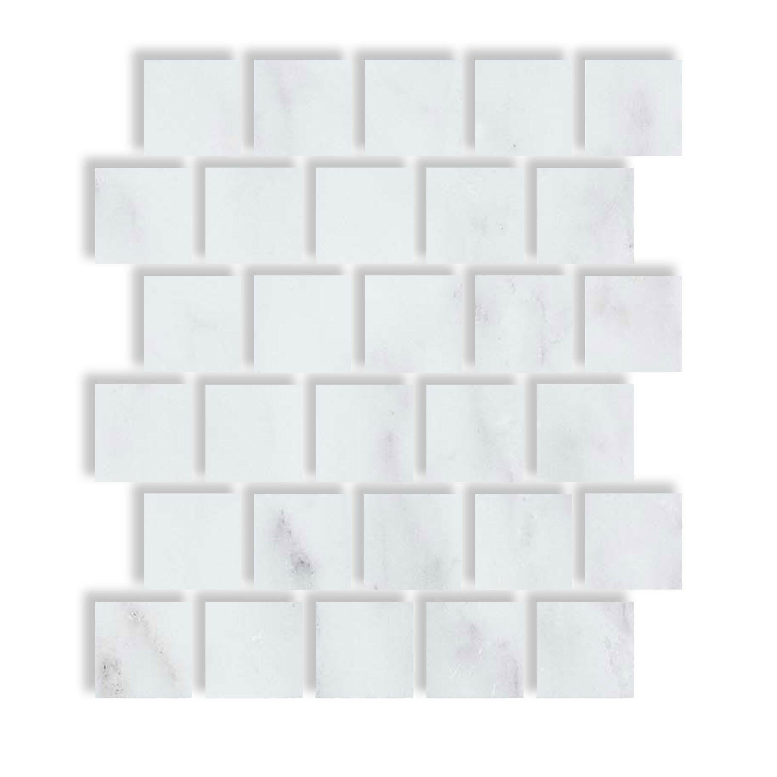 Special Cut | 3x3 Oriental White / Asian Statuary Marble Polished Tile Special Cut | 3x3 Oriental White / Asian Statuary Marble Polished Tile - American Tile Depot