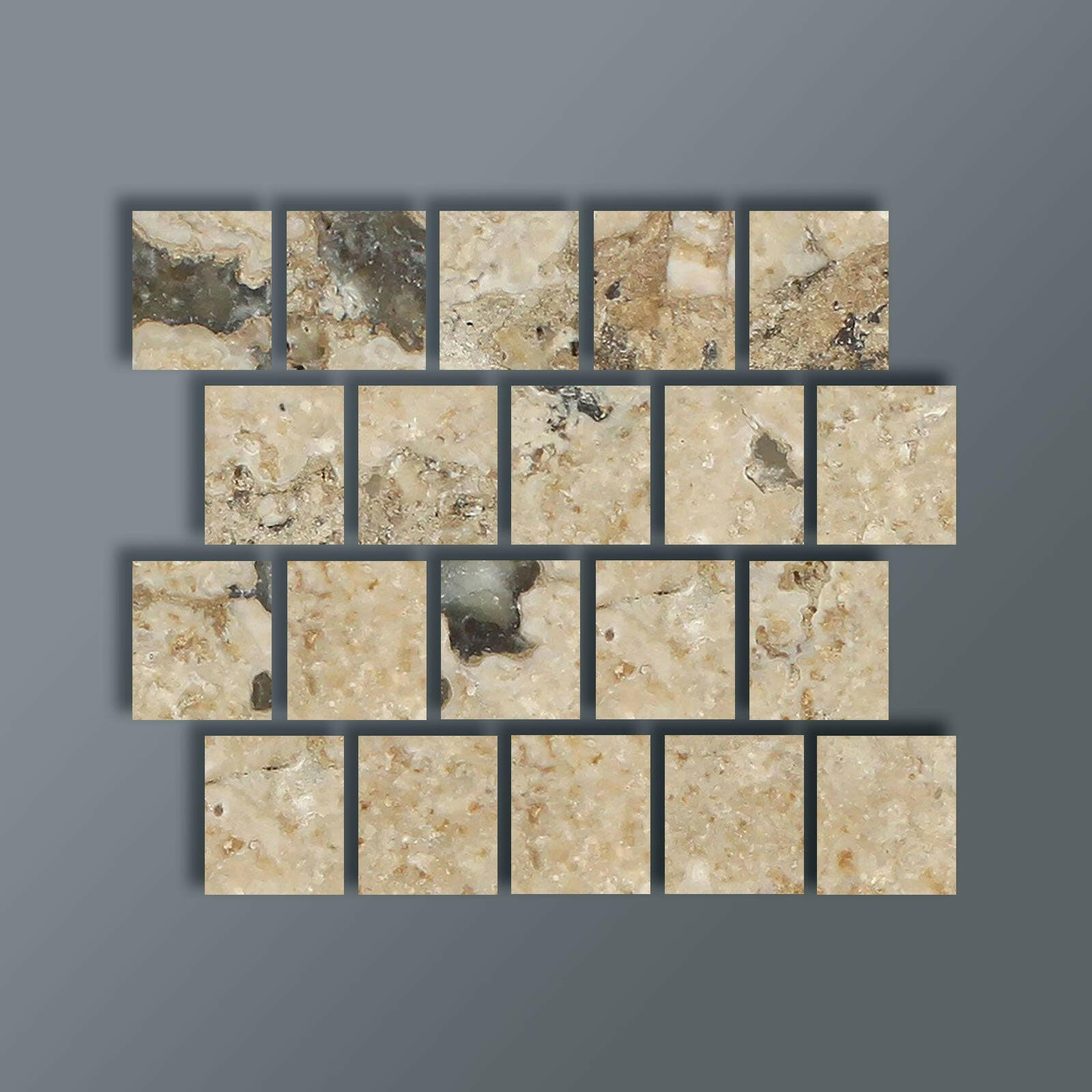 Special Cut | 3x3 Philadelphia Travertine Filled & Honed Tile Special Cut | 3x3 Philadelphia Travertine Filled & Honed Tile - American Tile Depot