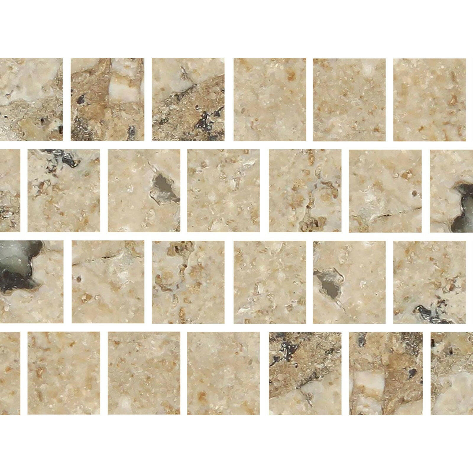 Special Cut | 3x3 Philadelphia Travertine Filled & Honed Tile Special Cut | 3x3 Philadelphia Travertine Filled & Honed Tile - American Tile Depot