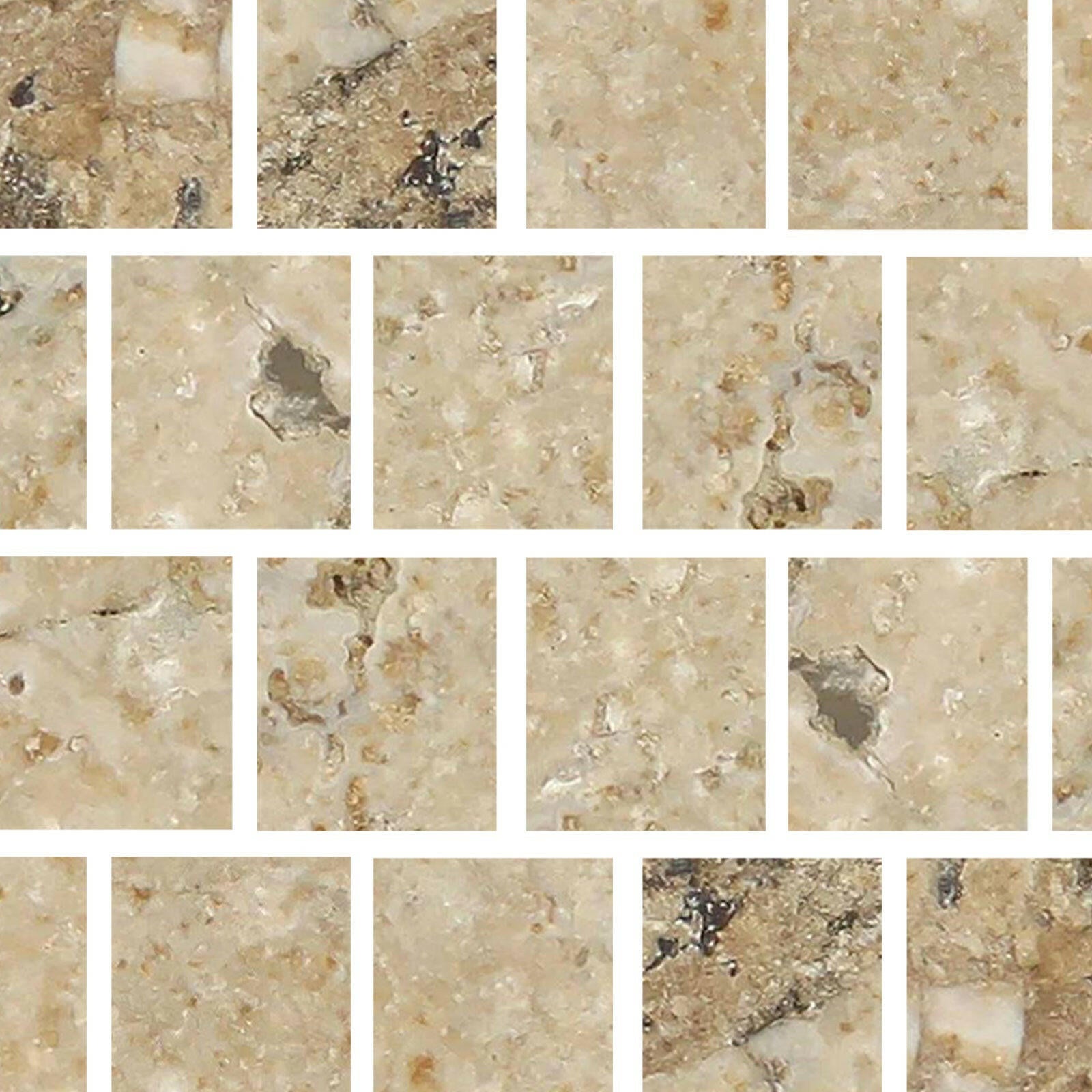 Special Cut | 3x3 Philadelphia Travertine Filled & Honed Tile Special Cut | 3x3 Philadelphia Travertine Filled & Honed Tile - American Tile Depot