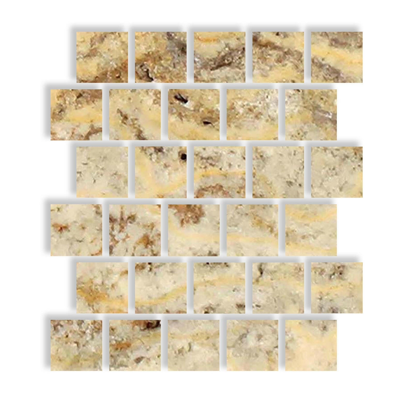 Special Cut | 3x3 Scabos Travertine Filled & Polished Tile Special Cut | 3x3 Scabos Travertine Filled & Polished Tile - American Tile Depot