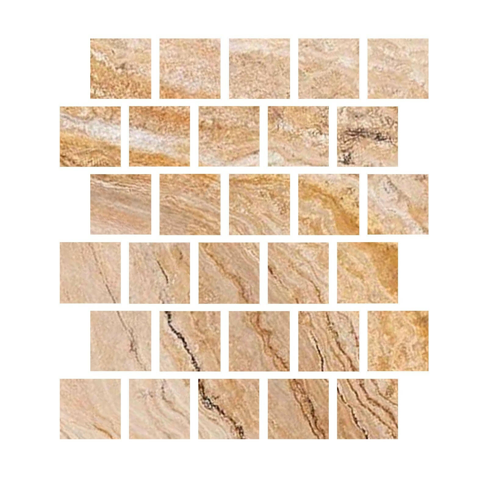 Special Cut | 3x3 Valencia Travertine Filled & Honed Tile Special Cut | 3x3 Valencia Travertine Filled & Honed Tile - American Tile Depot