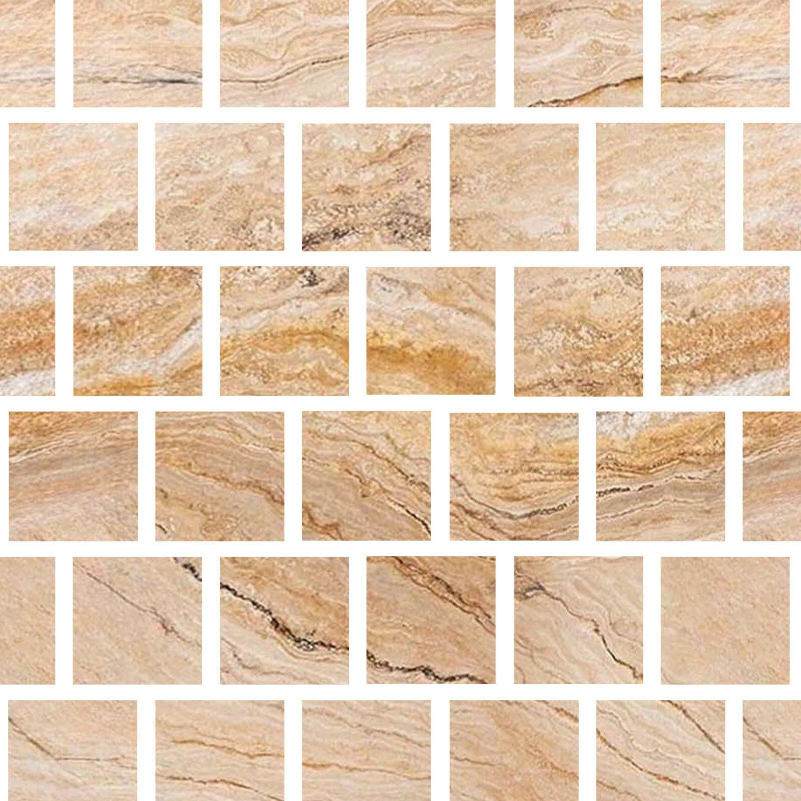 Special Cut | 3x3 Valencia Travertine Filled & Honed Tile Special Cut | 3x3 Valencia Travertine Filled & Honed Tile - American Tile Depot