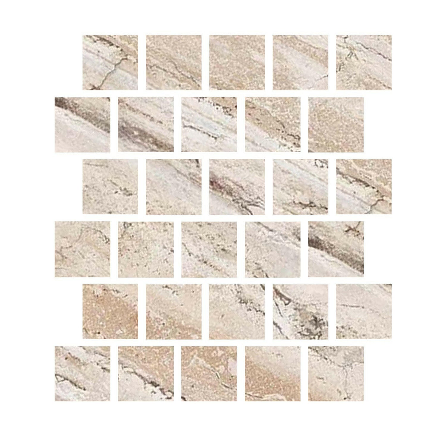 Special Cut | 3x3 Valerenga Travertine Filled & Honed Tile Special Cut | 3x3 Valerenga Travertine Filled & Honed Tile - American Tile Depot