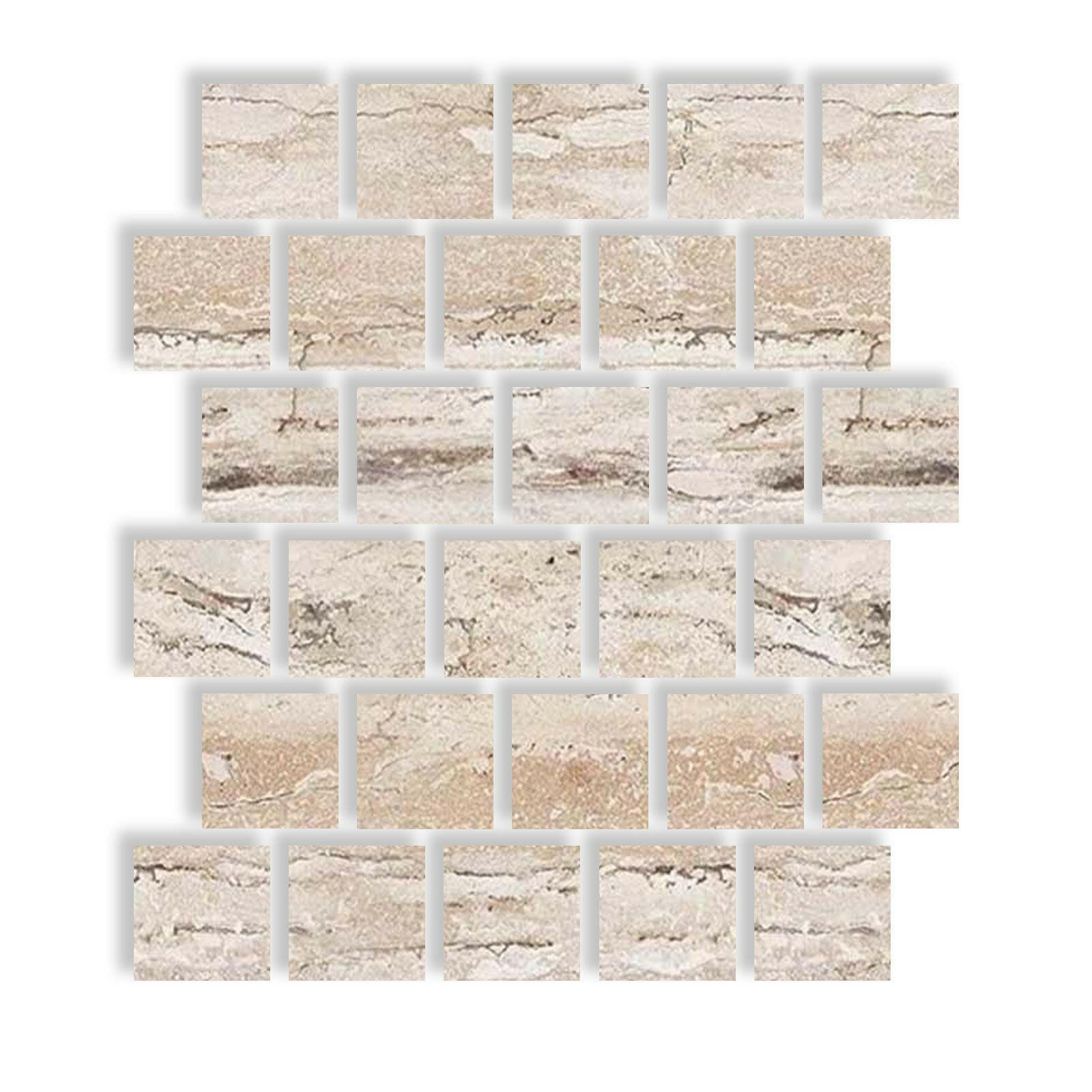 Special Cut | 3x3 Valerenga Travertine Filled & Honed Tile Special Cut | 3x3 Valerenga Travertine Filled & Honed Tile - American Tile Depot