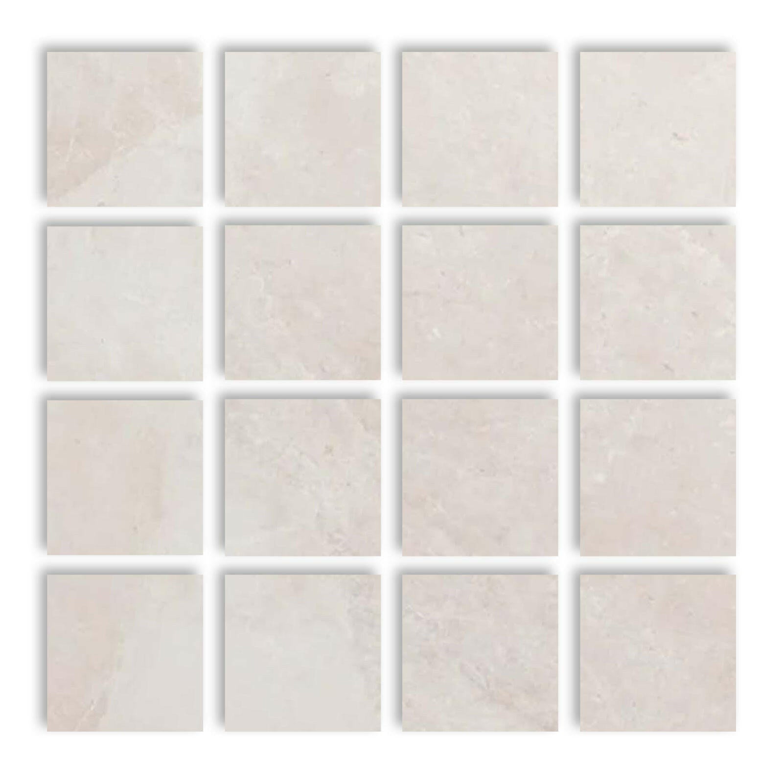 Special Cut | 3x3 White Pearl / Botticino Marble Honed Tile Special Cut | 3x3 White Pearl / Botticino Marble Honed Tile - American Tile Depot