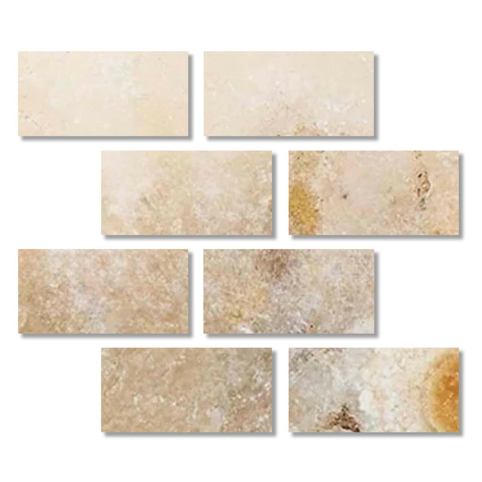 Special Cut | 3x6 Antico Onyx Travertine Filled & Honed Tile Special Cut | 3x6 Antico Onyx Travertine Filled & Honed Tile - American Tile Depot