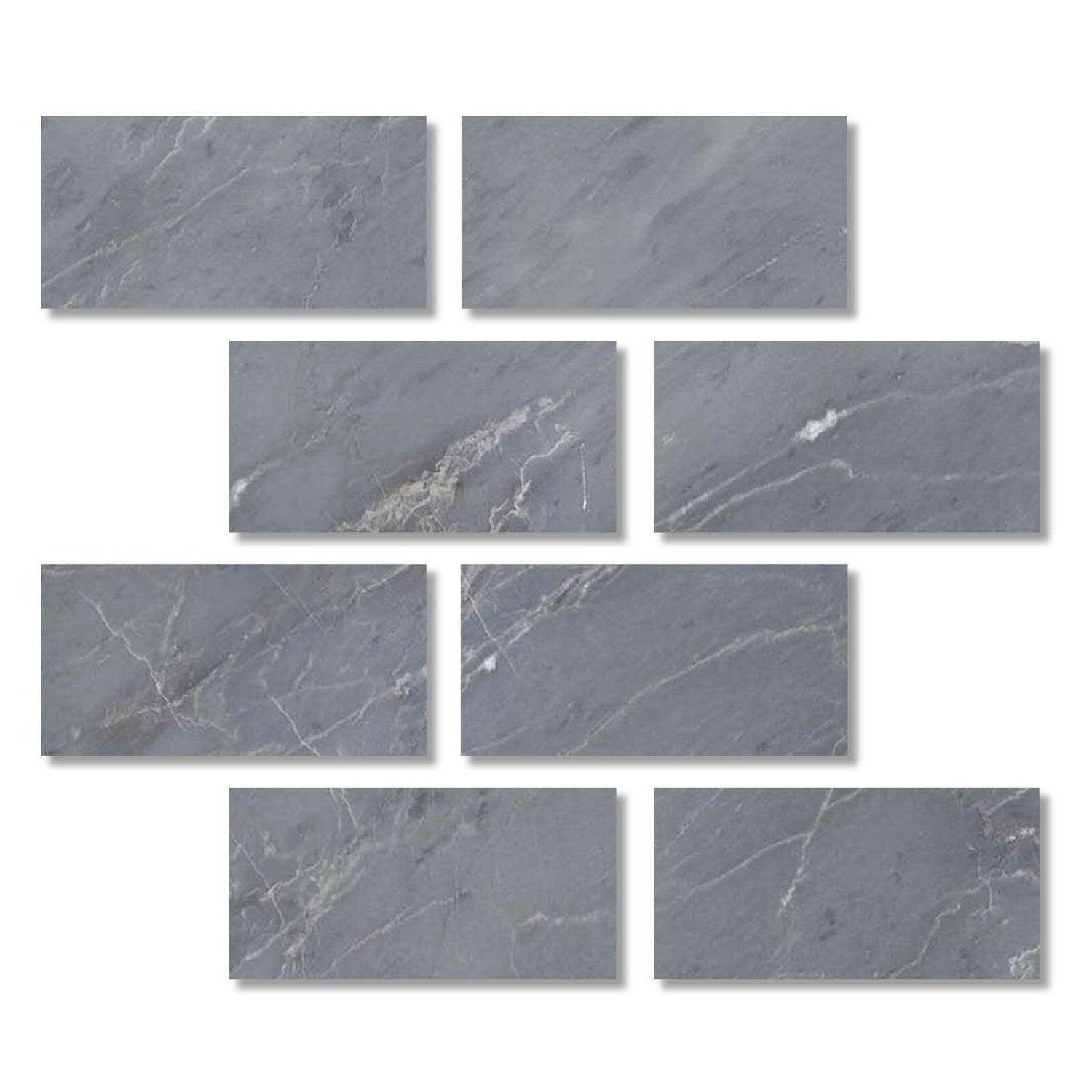 Special Cut | 3x6 Bardiglio Imperiale Marble Polished Tile Special Cut | 3x6 Bardiglio Imperiale Marble Polished Tile - American Tile Depot