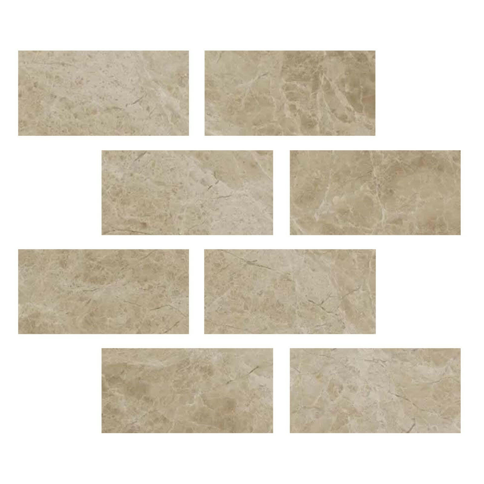 Special Cut | 3x6 Cappuccino Marble Polished Tile Special Cut | 3x6 Cappuccino Marble Polished Tile - American Tile Depot