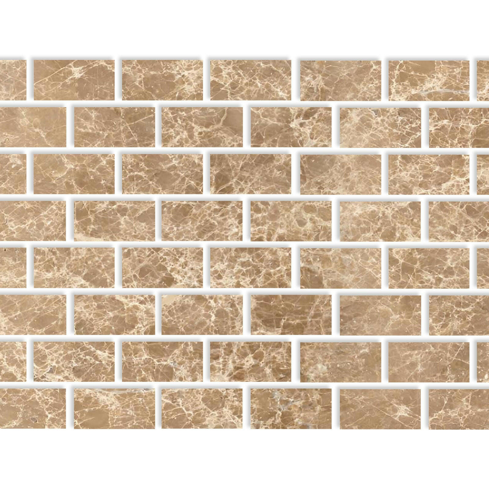 Special Cut | 3x6 Emperador Light Marble Polished Tile Special Cut | 3x6 Emperador Light Marble Polished Tile - American Tile Depot