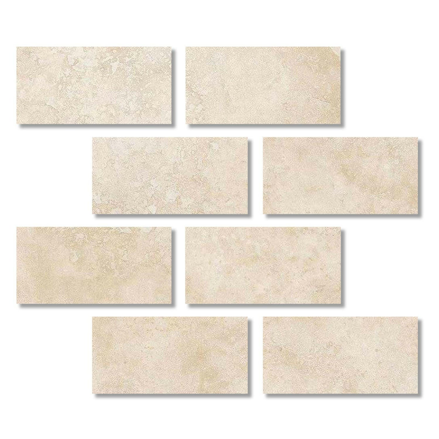 Special Cut | 3x6 Ivory Travertine Filled & Polished Tile Special Cut | 3x6 Ivory Travertine Filled & Polished Tile - American Tile Depot