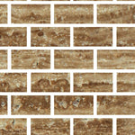 Special Cut | 3x6 Noce Exotic Travertine (Vein-Cut) Filled & Honed Tile Special Cut | 3x6 Noce Exotic Travertine (Vein-Cut) Filled & Honed Tile - American Tile Depot