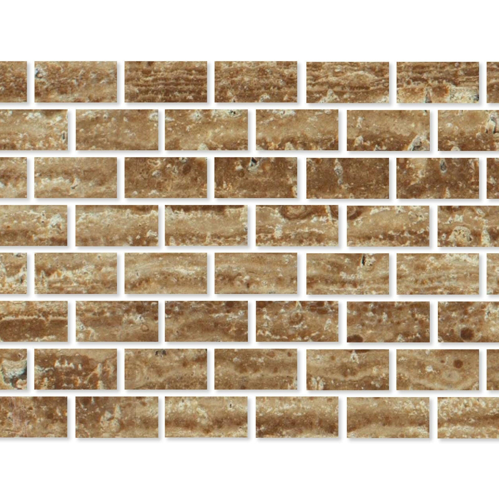 Special Cut | 3x6 Noce Exotic Travertine (Vein-Cut) Filled & Polished Tile Special Cut | 3x6 Noce Exotic Travertine (Vein-Cut) Filled & Polished Tile - American Tile Depot