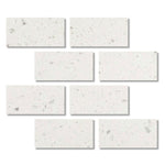 Special Cut | 3x6 Terrazzo Silver Marble Polished Tile Special Cut | 3x6 Terrazzo Silver Marble Polished Tile - American Tile Depot