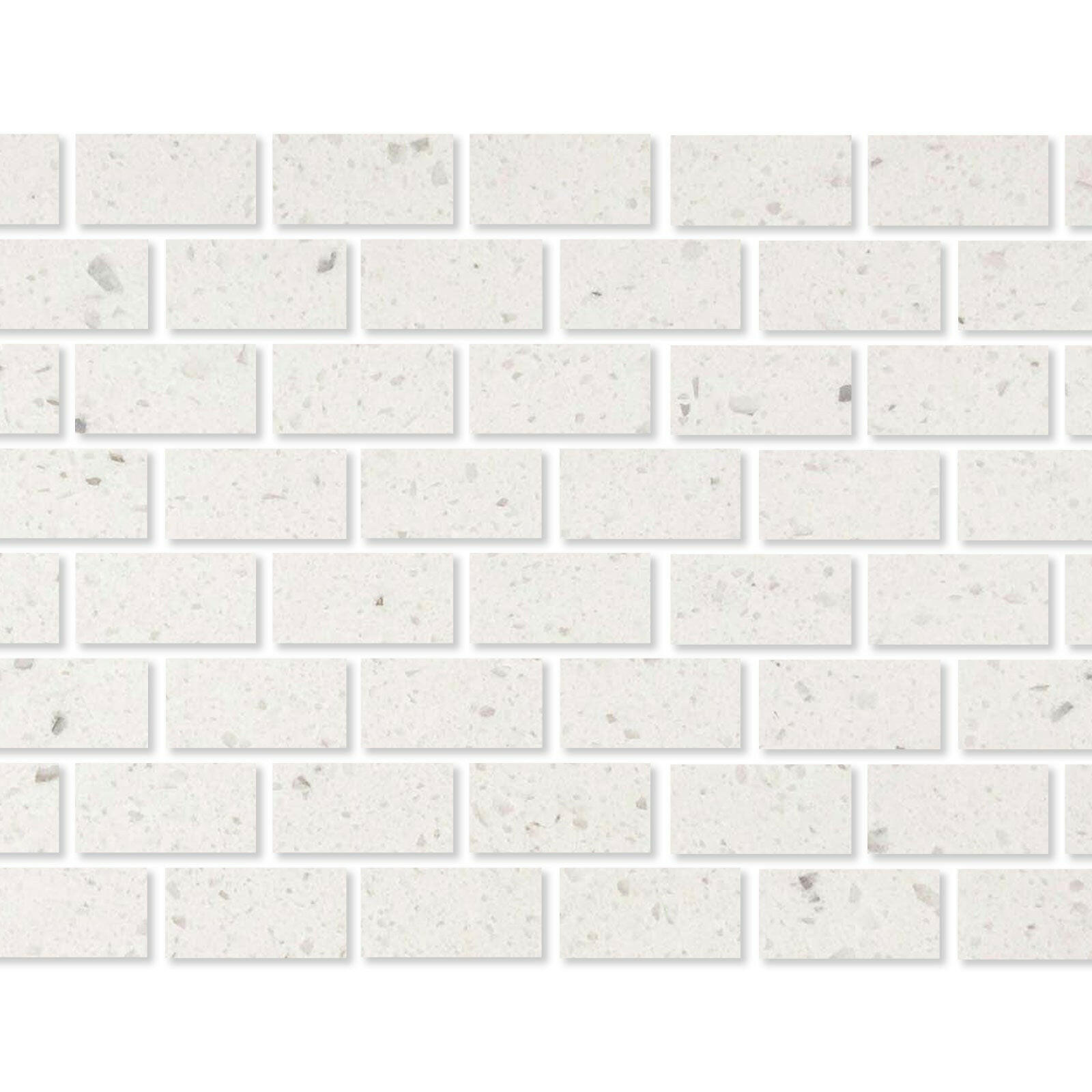 Special Cut | 3x6 Terrazzo Silver Marble Polished Tile Special Cut | 3x6 Terrazzo Silver Marble Polished Tile - American Tile Depot