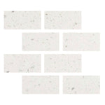 Special Cut | 3x6 Terrazzo Silver Marble Polished Tile Special Cut | 3x6 Terrazzo Silver Marble Polished Tile - American Tile Depot