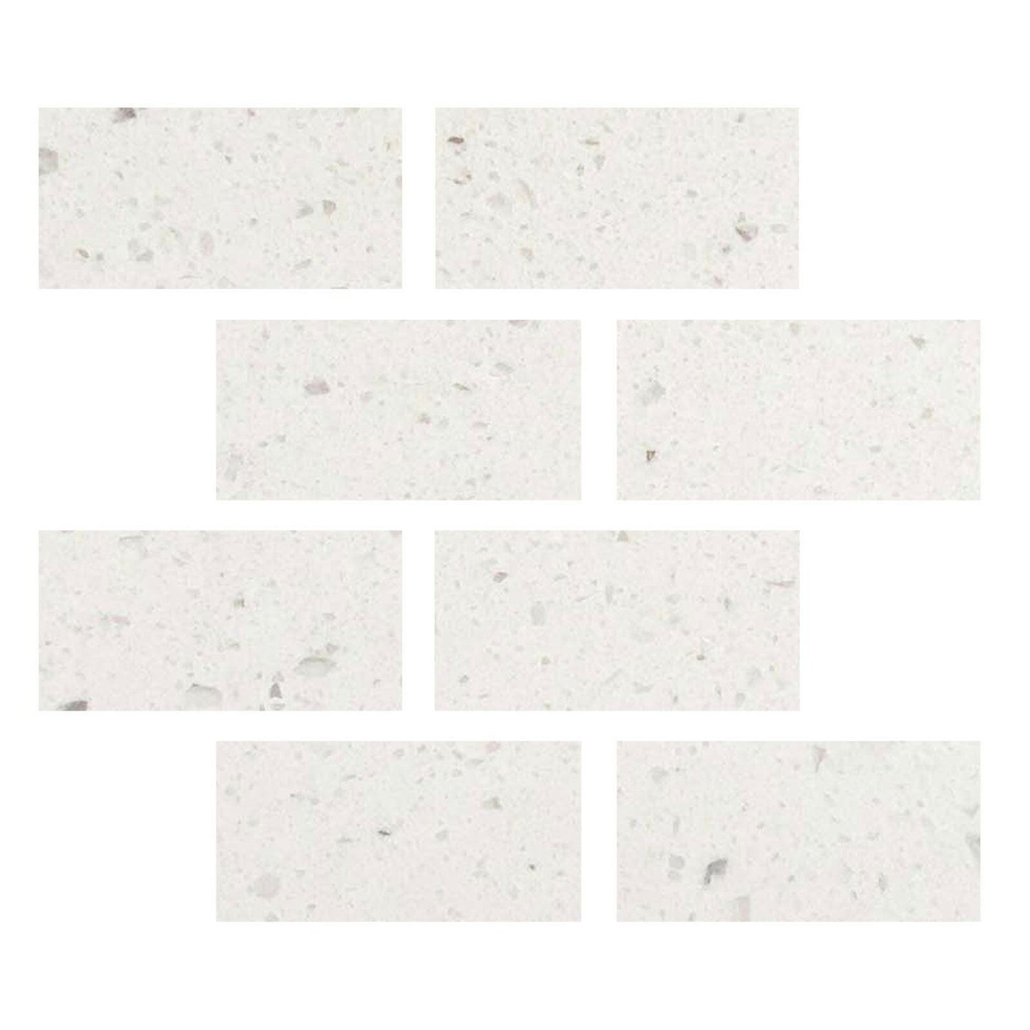 Special Cut | 3x6 Terrazzo Silver Marble Polished Tile Special Cut | 3x6 Terrazzo Silver Marble Polished Tile - American Tile Depot