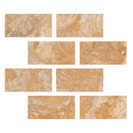 Special Cut | 3x6 Valencia Travertine Filled & Honed Tile Special Cut | 3x6 Valencia Travertine Filled & Honed Tile - American Tile Depot