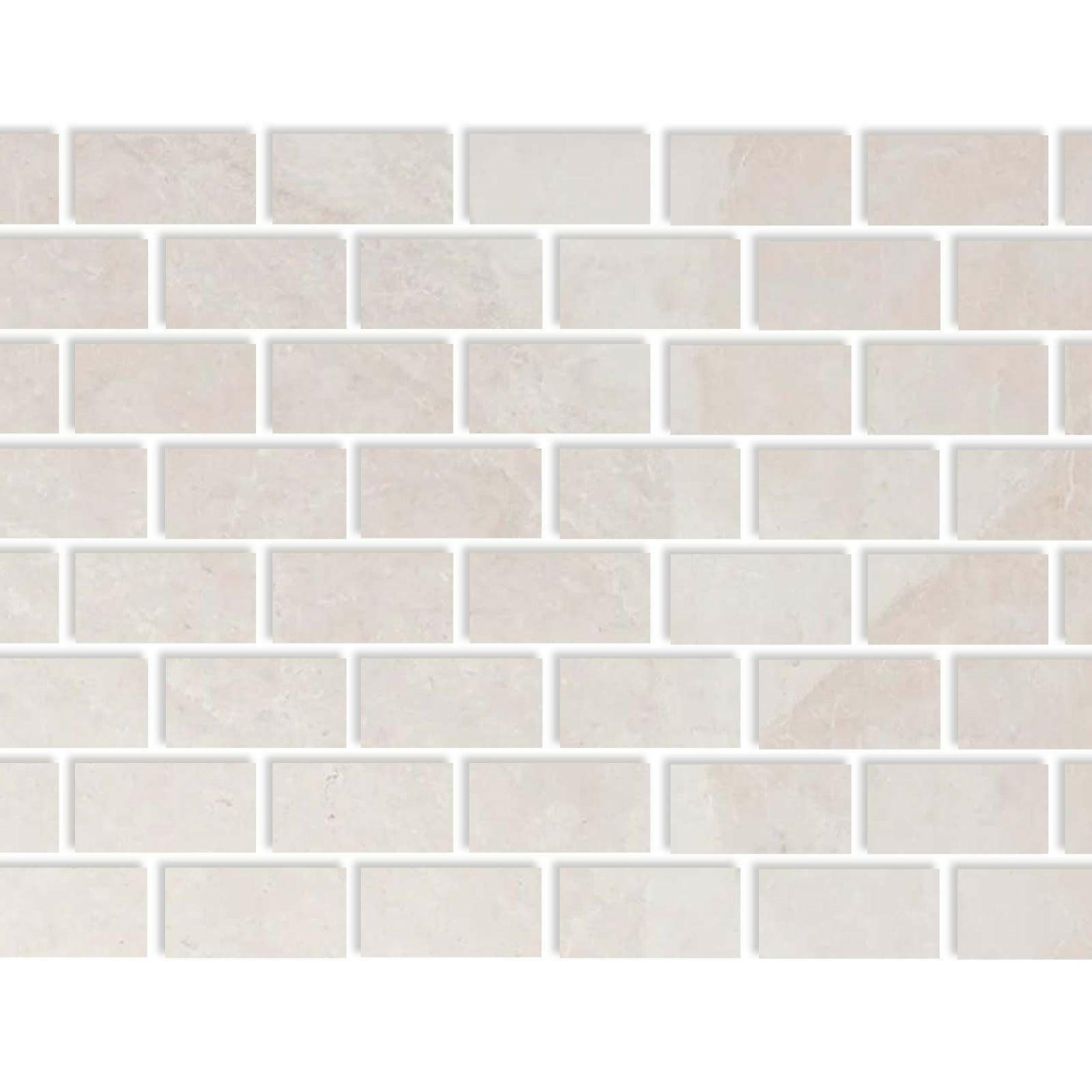 Special Cut | 3x6 White Pearl / Botticino Marble Honed Tile Special Cut | 3x6 White Pearl / Botticino Marble Honed Tile - American Tile Depot
