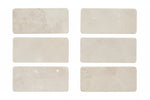 Special Cut | 3x6 White Pearl / Botticino Marble Honed Tile Special Cut | 3x6 White Pearl / Botticino Marble Honed Tile - American Tile Depot