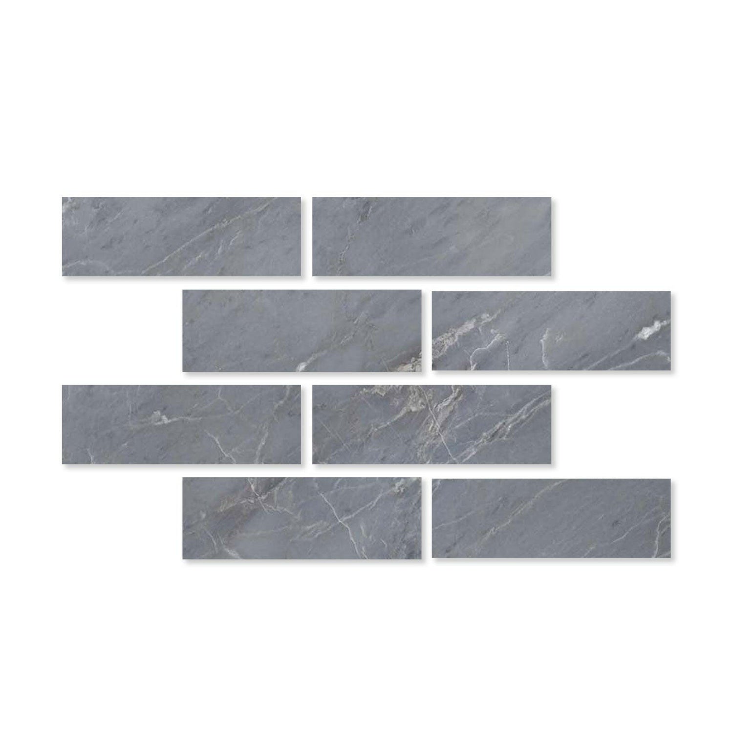 Special Cut | 4x12 Bardiglio Imperiale Marble Polished Tile Special Cut | 4x12 Bardiglio Imperiale Marble Polished Tile - American Tile Depot
