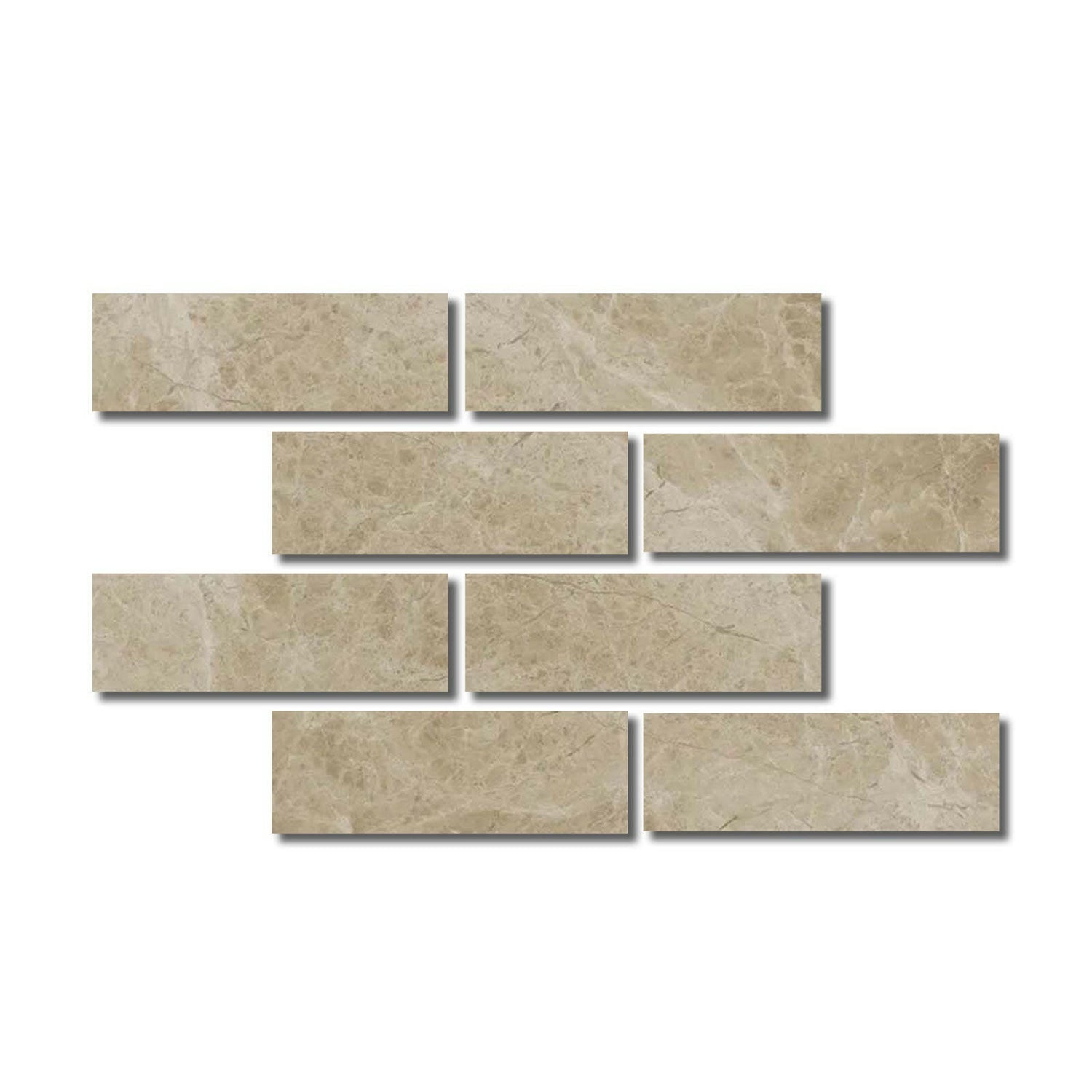 Special Cut | 4x12 Cappuccino Marble Polished Tile Special Cut | 4x12 Cappuccino Marble Polished Tile - American Tile Depot