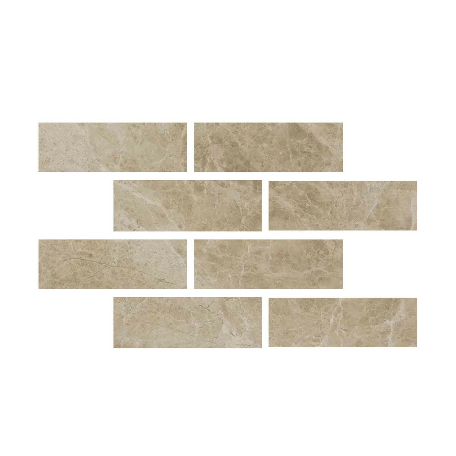 Special Cut | 4x12 Cappuccino Marble Polished Tile Special Cut | 4x12 Cappuccino Marble Polished Tile - American Tile Depot
