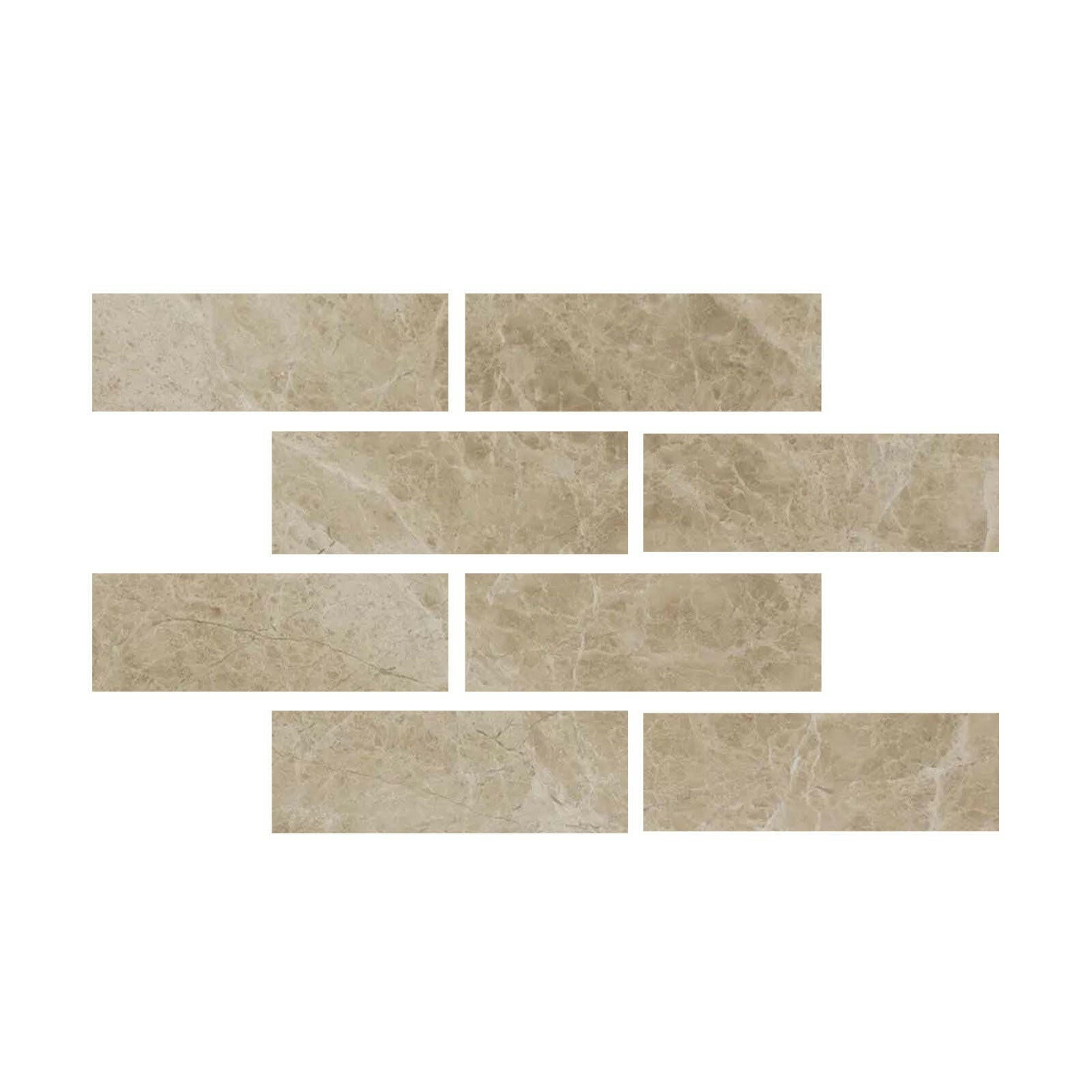 Special Cut | 4x12 Cappuccino Marble Polished Tile Special Cut | 4x12 Cappuccino Marble Polished Tile - American Tile Depot