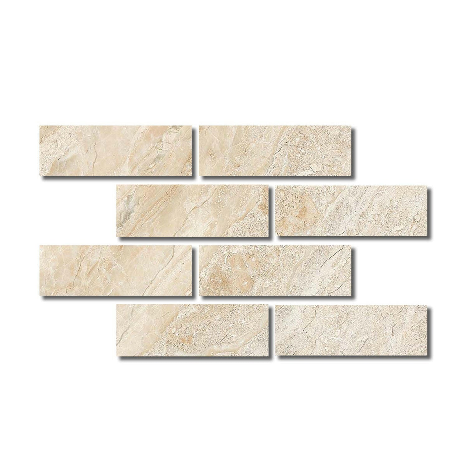Special Cut | 4x12 Diano Royal (Queen Beige) Marble Honed Tile Special Cut | 4x12 Diano Royal (Queen Beige) Marble Honed Tile - American Tile Depot