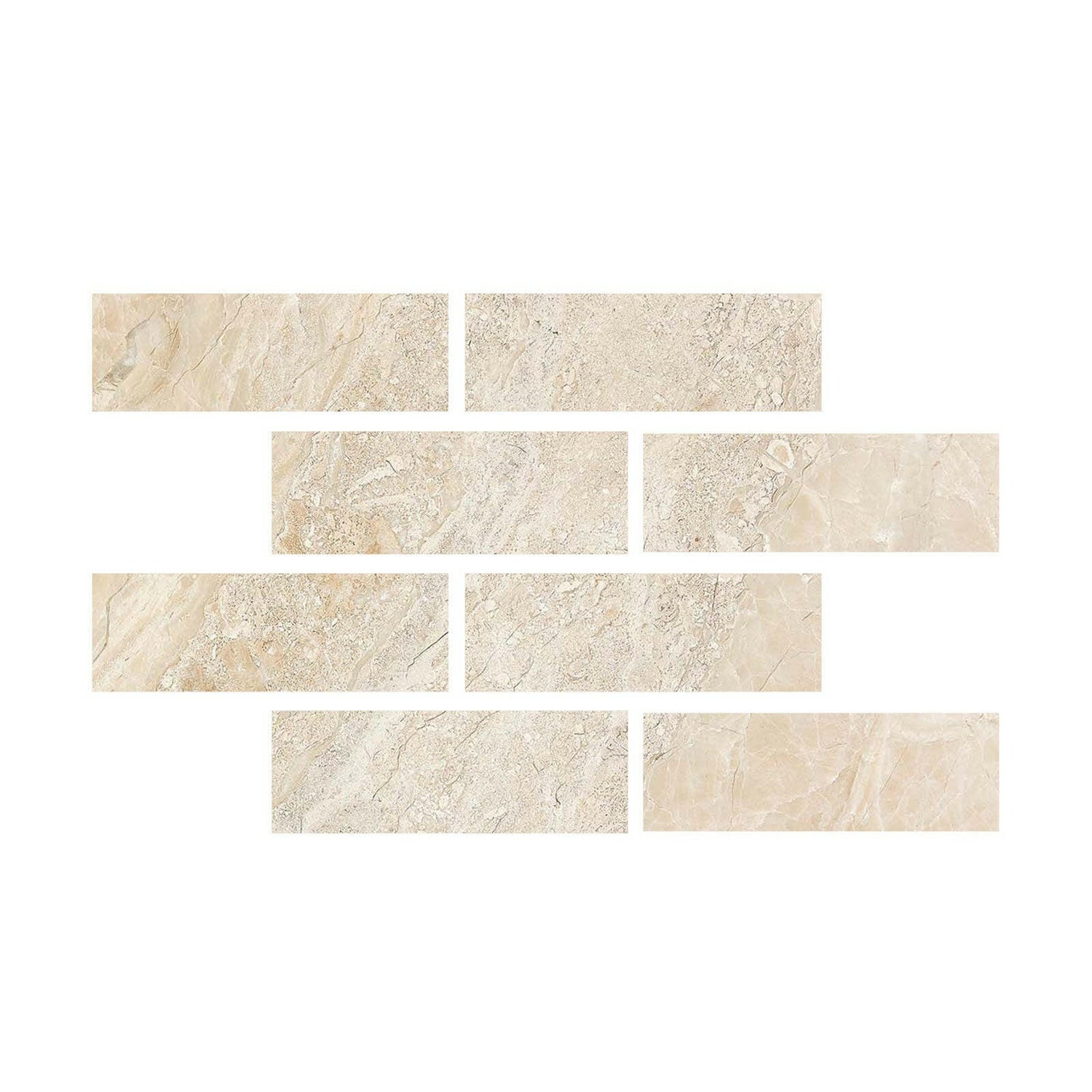 Special Cut | 4x12 Diano Royal (Queen Beige) Marble Honed Tile Special Cut | 4x12 Diano Royal (Queen Beige) Marble Honed Tile - American Tile Depot