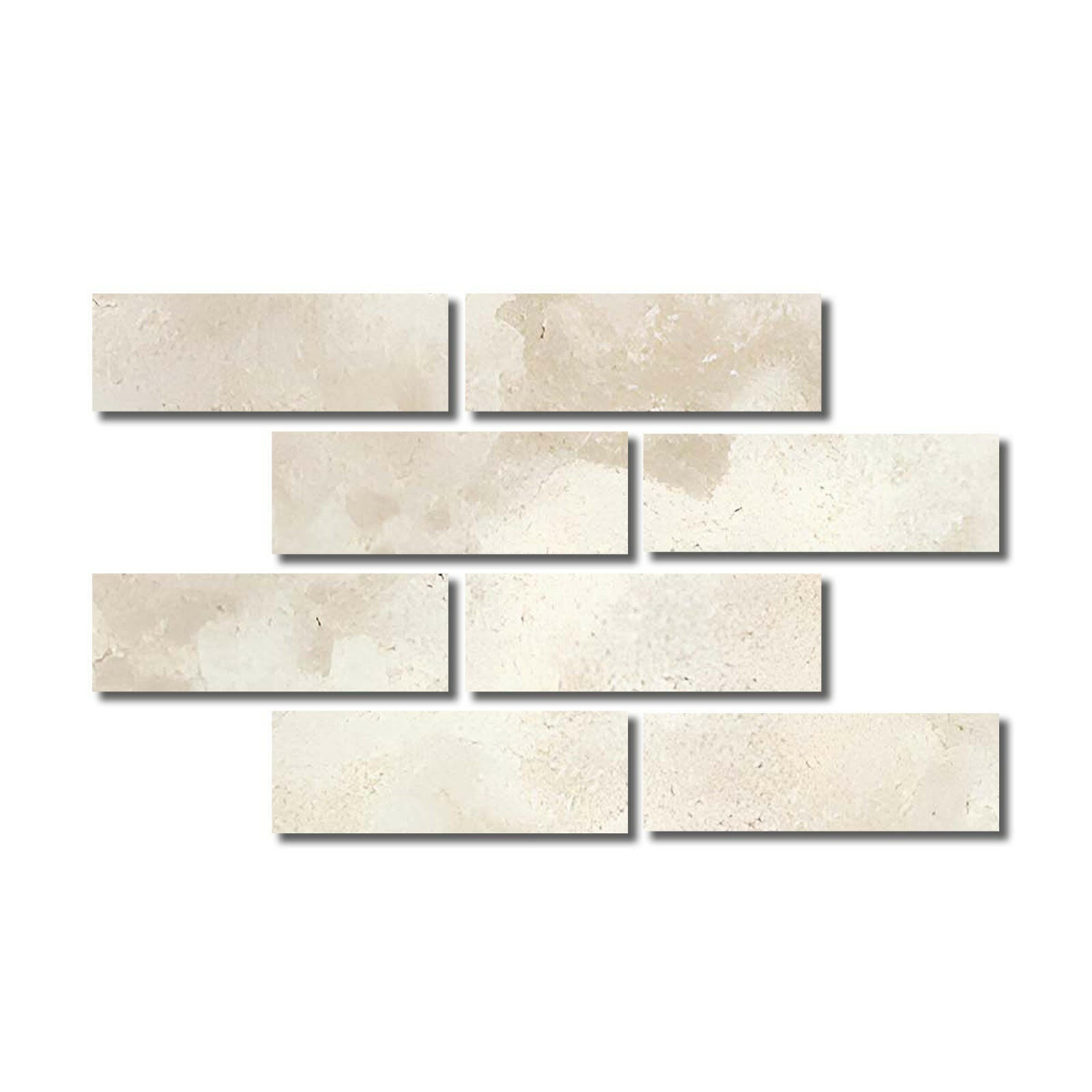 Special Cut | 4x12 Durango Cream Travertine Filled & Honed Tile Special Cut | 4x12 Durango Cream Travertine Filled & Honed Tile - American Tile Depot