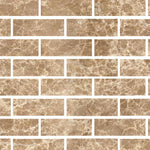Special Cut | 4x12 Emperador Light Marble Polished Tile Special Cut | 4x12 Emperador Light Marble Polished Tile - American Tile Depot