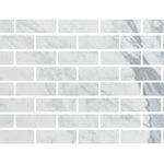 Special Cut | 4x12 Italian Statuary White Marble Polished Tile Special Cut | 4x12 Italian Statuary White Marble Polished Tile - American Tile Depot