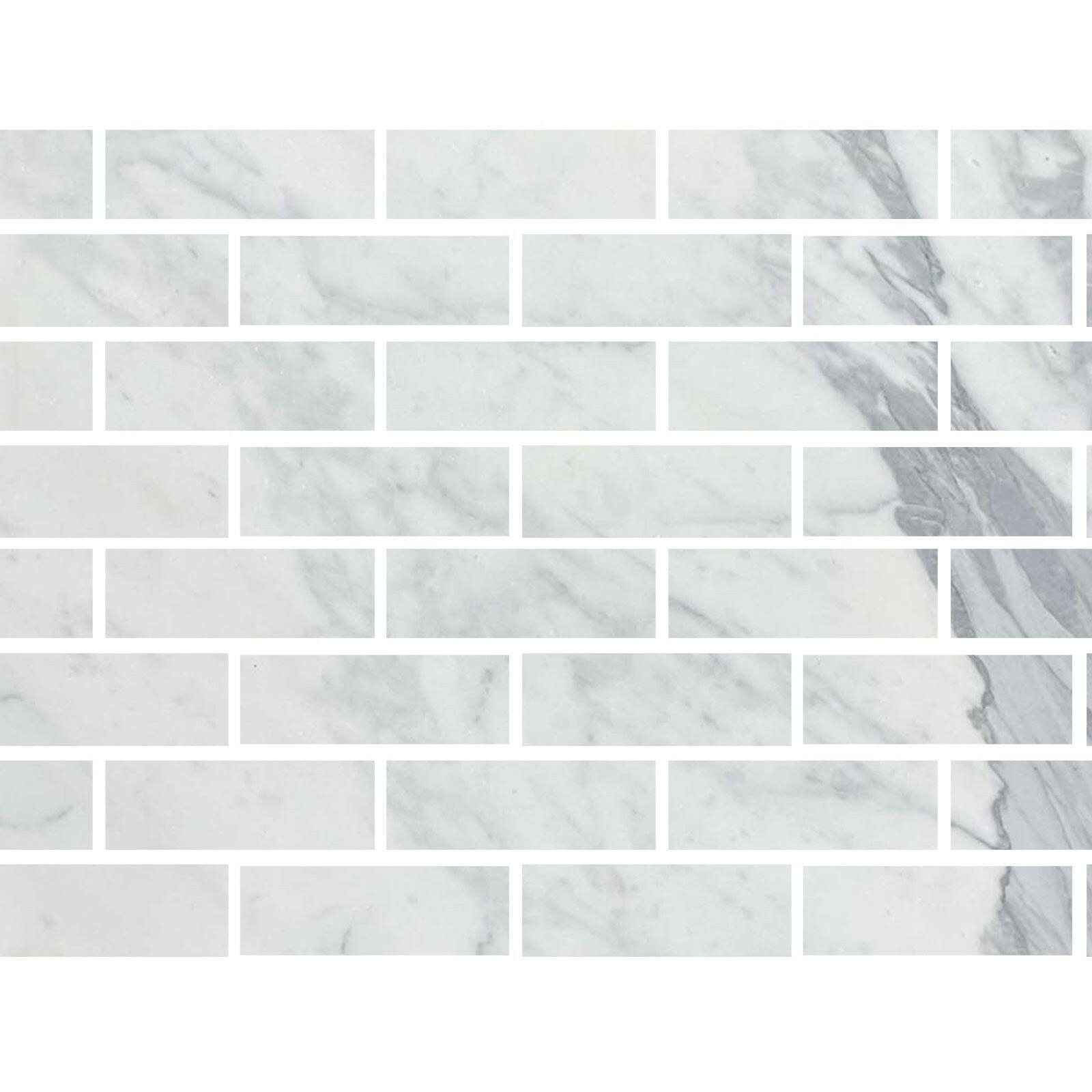 Special Cut | 4x12 Italian Statuary White Marble Polished Tile Special Cut | 4x12 Italian Statuary White Marble Polished Tile - American Tile Depot